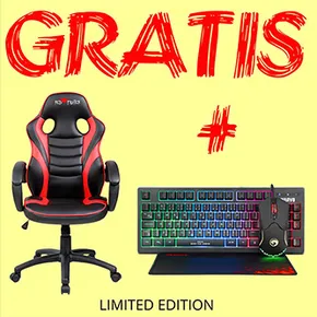 Gamingowy dziecięcy fotel Red Fighter C6, czarno-czerwona, + zestaw 3 w 1 CM310 PROMO